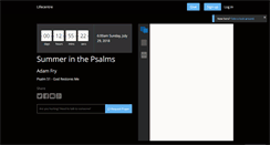 Desktop Screenshot of live.lifecentre.org